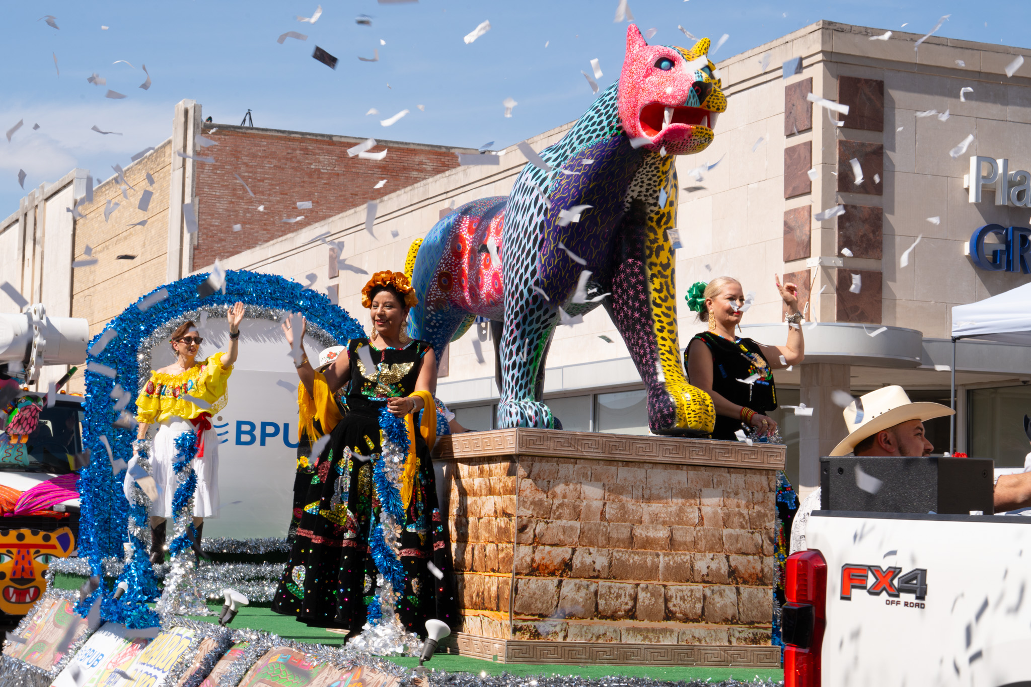BPUB float participating in Charro Days parade